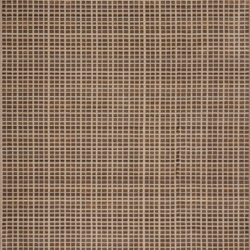 Isolated view of Brown Rectangle Vayella Modern Geometric Rug, showcasing its design