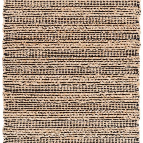 Simba Handwoven Jute Rug | Black