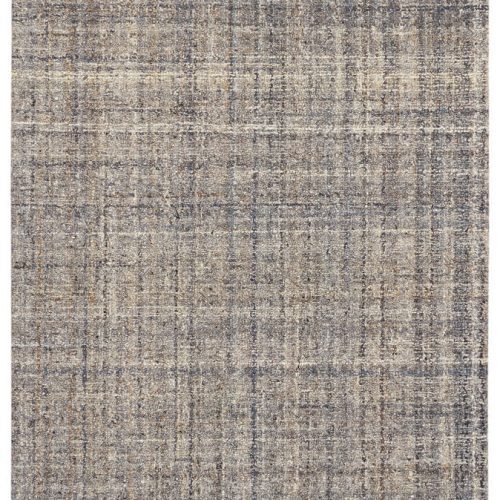 Harris Hand Micro Hooked Wool Rug | Blue/Brown