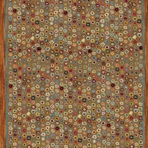 Cat's Paw Hand Micro Hooked Wool Rug | Brown