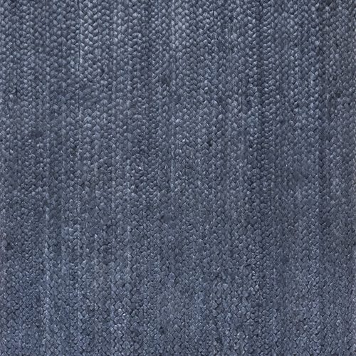 Isolated view of Navy Runner Jute Braided Rug, showcasing its design