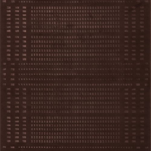 Isolated view of Brown Runner Asbury Plush Textured Washable Rug, showcasing its design