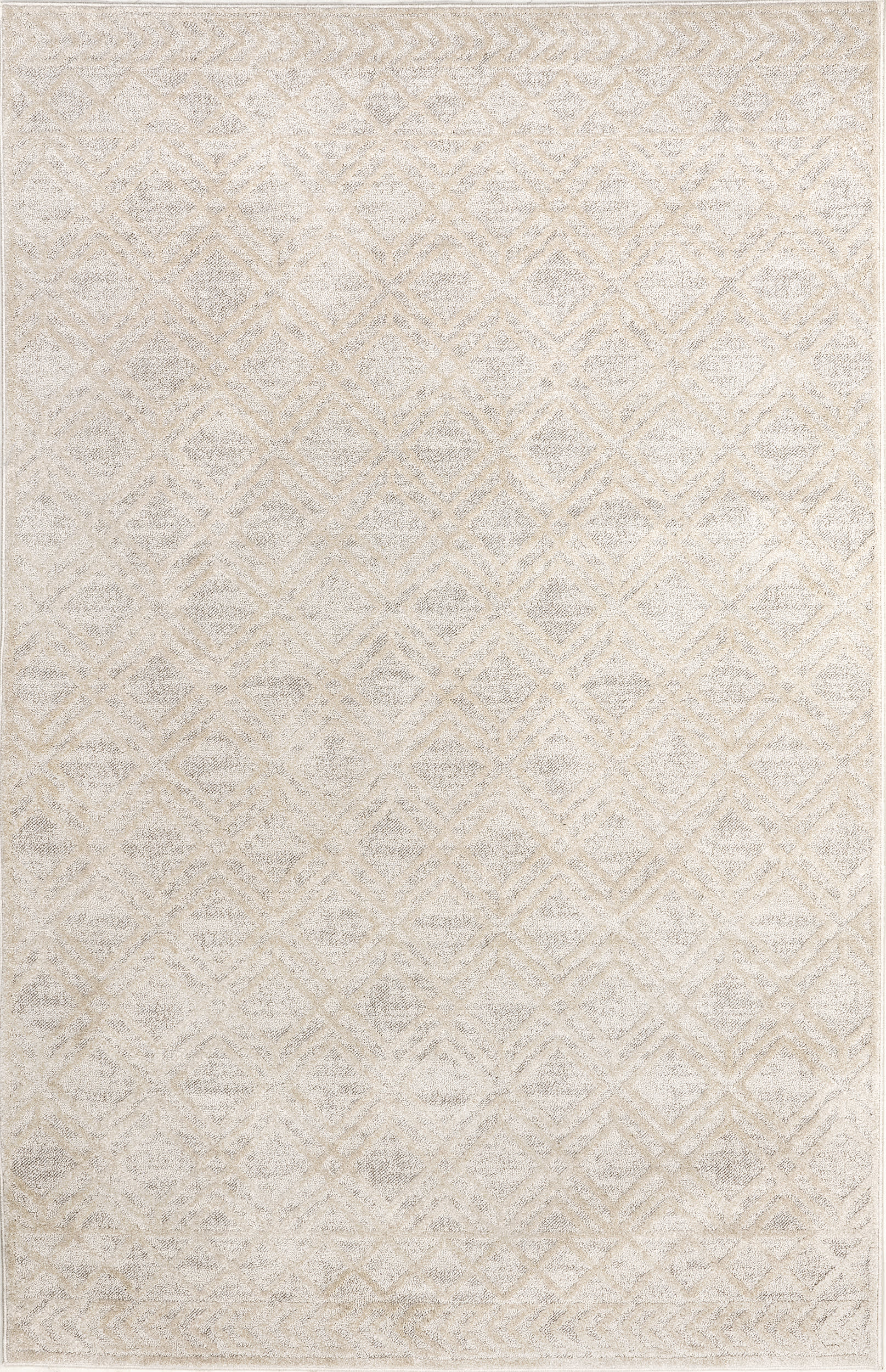24b0ed6c699cbe627918dd57e814d14c946a7650 Isolated view of Beige Rectangle Evalina Moroccan Trellis Rug, showcasing its design