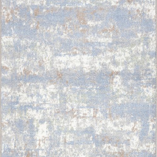 Isolated view of Blue Runner Patty Washable Rainy Days Rug, showcasing its design