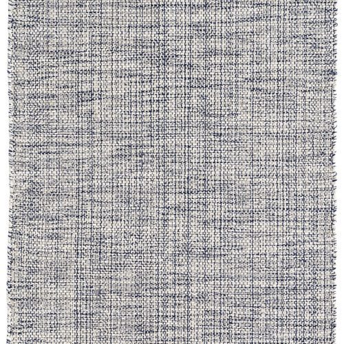Marled Handwoven Cotton Rug | Indigo