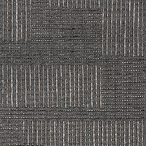 Isolated view of Charcoal Rectangle Skye Modern High-Low Rug, showcasing its design