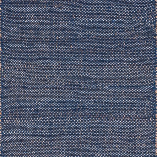 Isolated view of Blue Runner Perfect Handwoven Jute-Blend Rug, showcasing its design