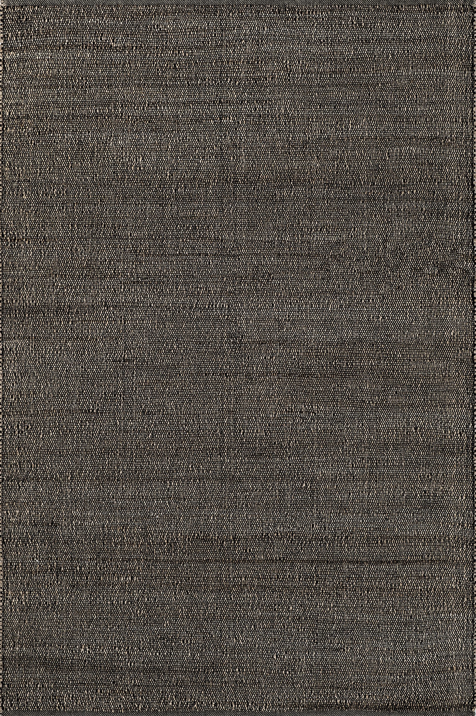 3700ee0605ea3f3c09e06a31c91f0e4398ae7917 Isolated view of Charcoal Rectangle Perfect Handwoven Jute-Blend Rug, showcasing its design