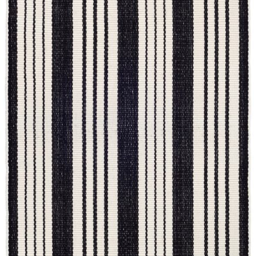 Birmingham Handwoven Cotton Rug | Black