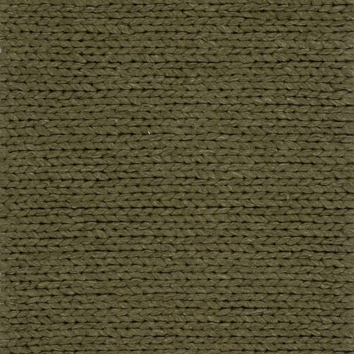 Isolated view of Green Runner Softest Knit Wool Rug, showcasing its design