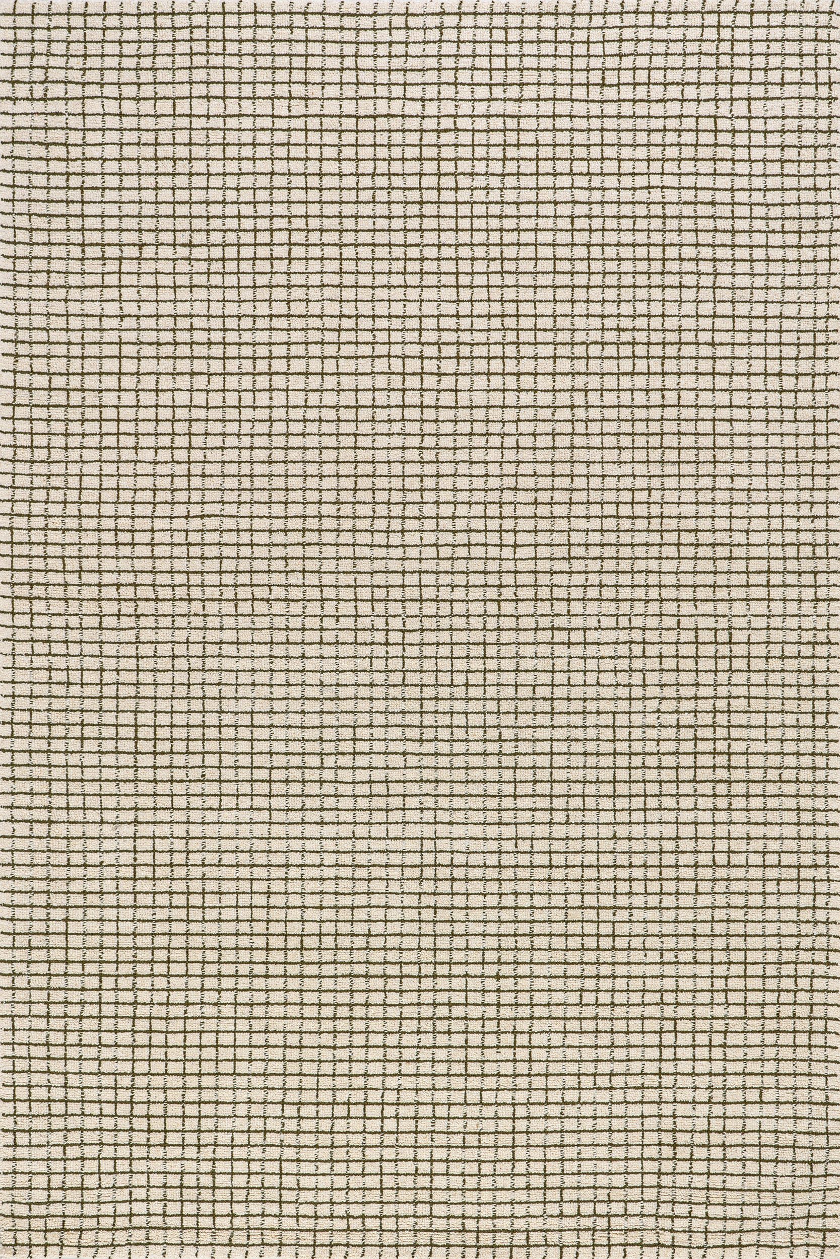 4328d25ea6e0c7240f10029ffe77864f5f1740bd Isolated view of Green Rectangle Melrose Checked Rug, showcasing its design