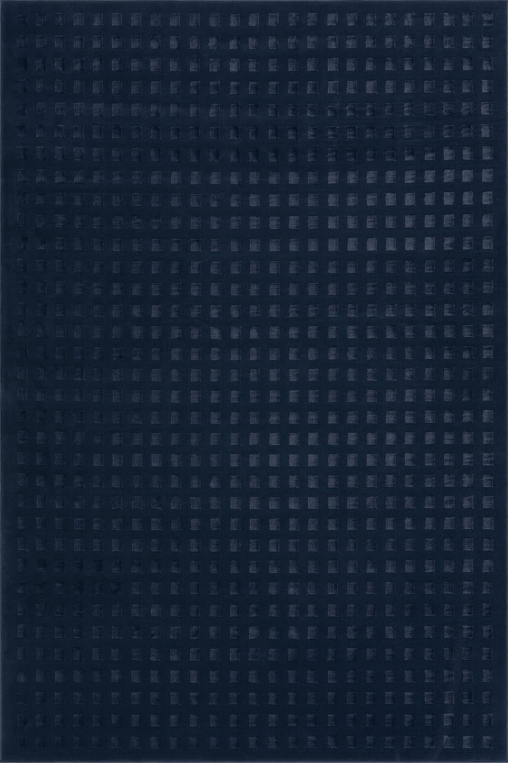 4448c1cfaeb664067295e50a7eecbfa950f559c0 Isolated view of Blue Rectangle Lambertville Plush Textured Washable Rug, showcasing its design