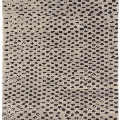 Hugo Hand Knotted Wool Rug | Black