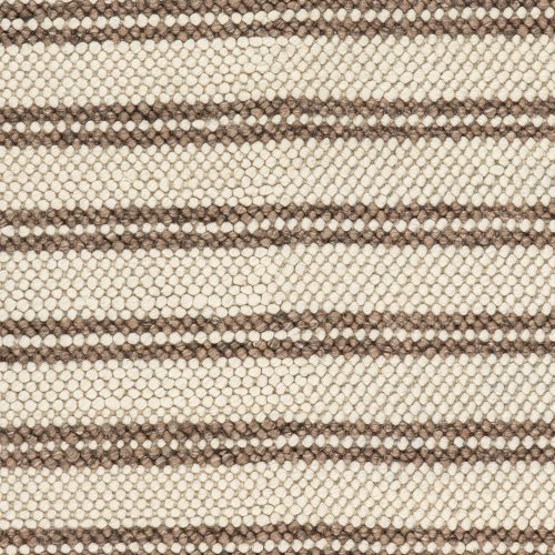 Venit Modern Striped Farmhouse Rug Swatch | Brown