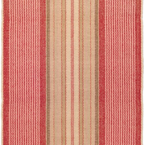 Framboise Handwoven Cotton Rug | Red