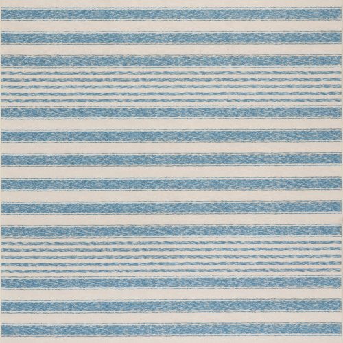 Gillian Striped Machine Washable Rug | Blue