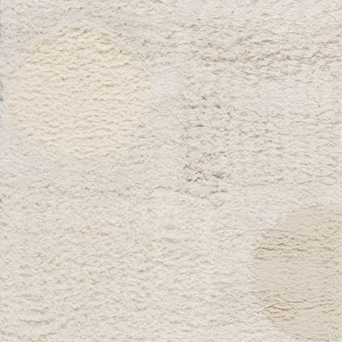 Isolated view of Beige Runner Maren Hazy Swirls Rug, showcasing its design