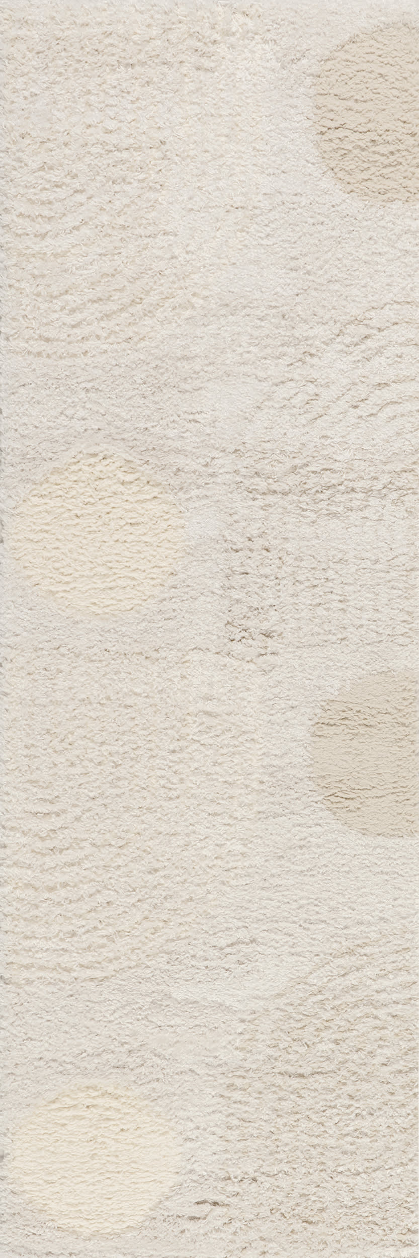 65036035717d3bfdf2a7a4acd2bb0ad54914acce Isolated view of Beige Runner Maren Hazy Swirls Rug, showcasing its design