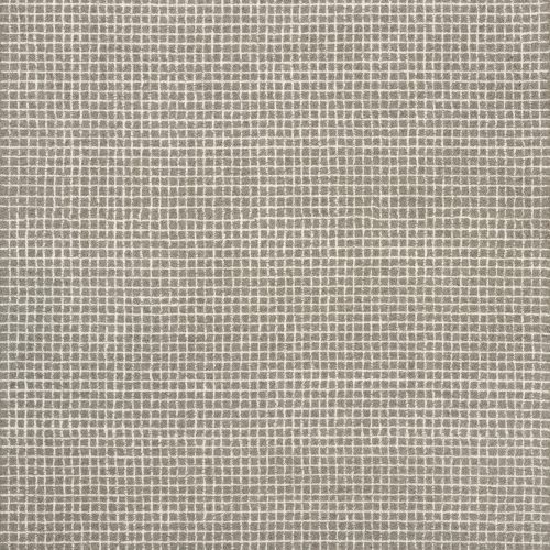 Isolated view of Grey Rectangle Melrose Checked Rug, showcasing its design