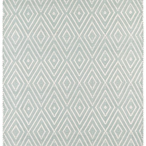 Diamond Handwoven Indoor/Outdoor Rug | Light Blue/Ivory