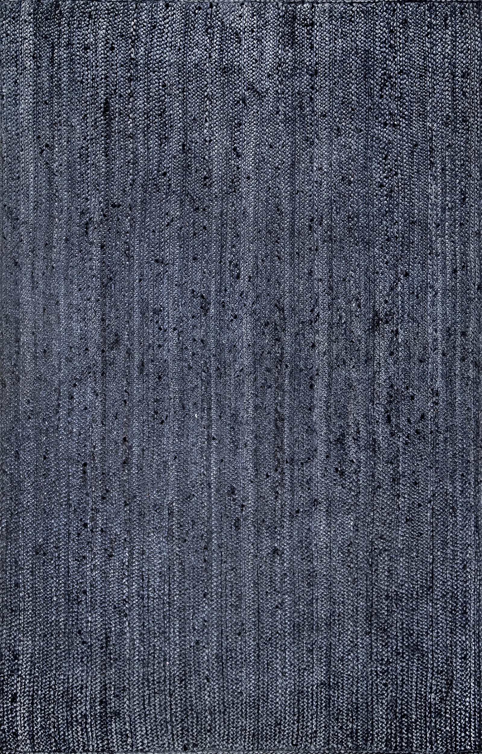 7fa1b1bca343e186ee45d2d79e0deafff8b53fa1_fc106506-5703-4416-88f7-5e65eb01abbb Isolated view of Navy Rectangle Jute Braided Rug, showcasing its design