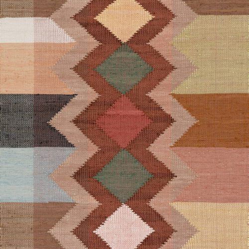 Solmira Southwestern Handmade Cotton Rug | Multicolor