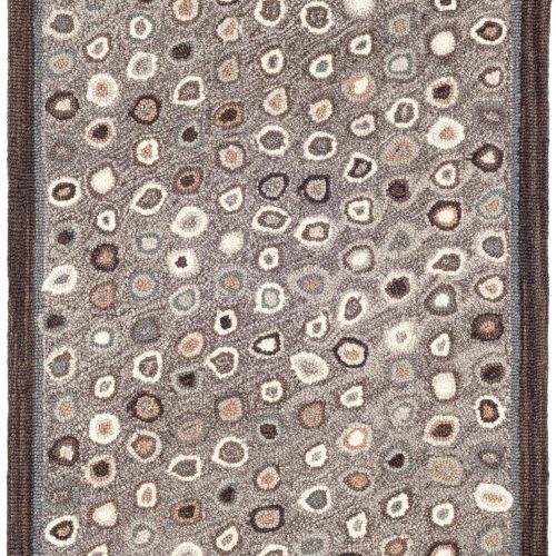 Cat's Paw Hand Micro Hooked Wool Rug | Grey