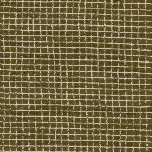 Isolated view of Moss Runner Melrose Checked Rug, showcasing its design
