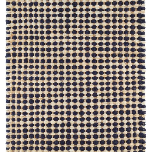Kuba Handwoven Jute Rug | Black