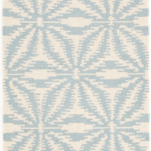 Aster Hand Micro Hooked Wool Rug | Sky