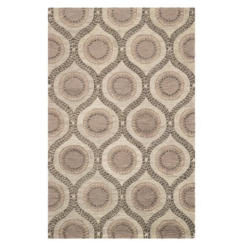 Medallion Hand Tufted Wool Rug | Grey