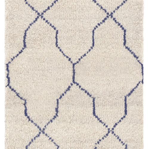 Massena Hand Knotted Wool Rug | Blue