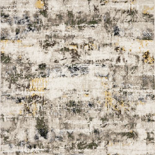 Isolated view of Multicolor Rectangle Patty Washable Rainy Days Rug, showcasing its design