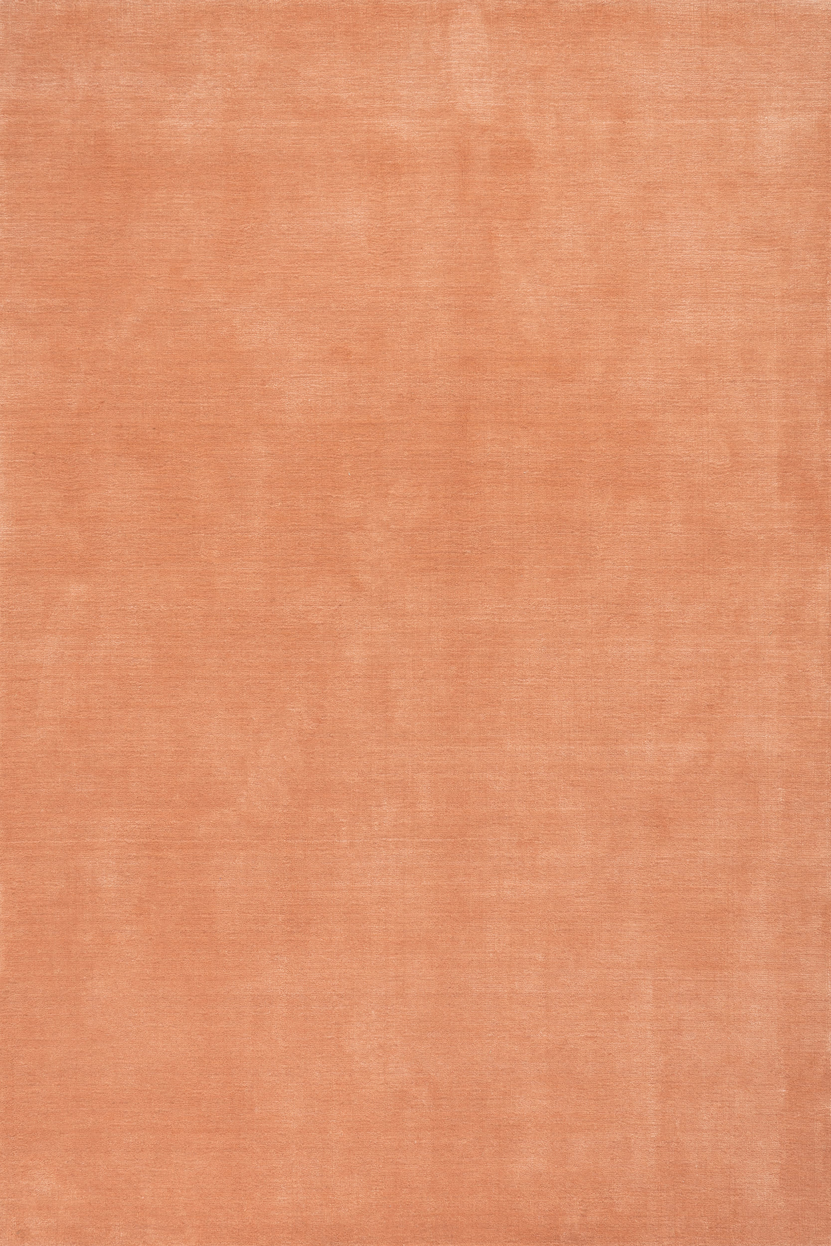 9b205dfe01c27caff67d1a801d33fda96acde563 Isolated view of Orange Rectangle Arrel Speckled Wool-Blend Rug, showcasing its design