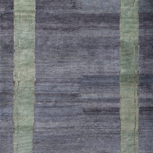 Ramila Modern Bordered Rug | Blue