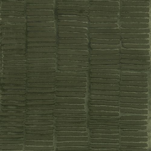 Isolated view of Green Runner Cranbury Plush Textured Washable Rug, showcasing its design