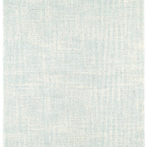 Crosshatch Hand Micro Hooked Wool Rug | Sky