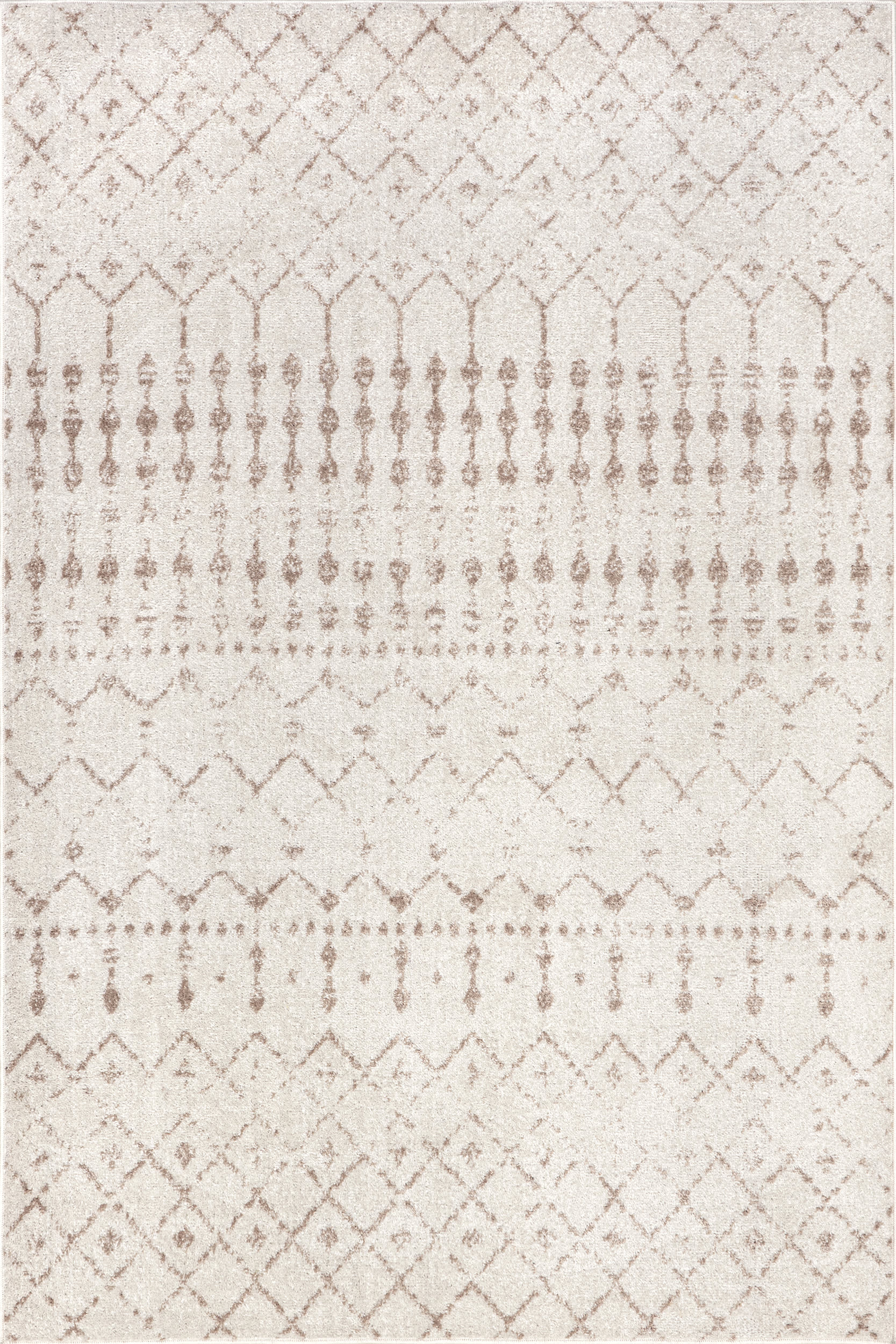a8a49106522179b69734d4f0174b0311c6bf748c_22089e8e-7293-49b9-a954-4b7bafac8965 Isolated view of Neutral Rectangle Moroccan Trellis Rug, showcasing its design