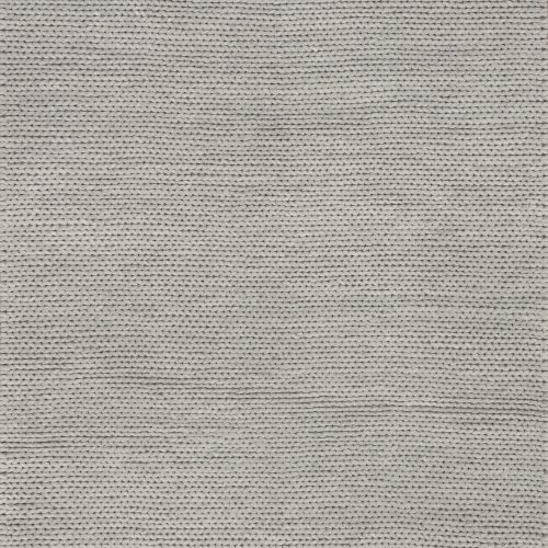 Isolated view of Light Grey Oval Softest Knit Wool Rug, showcasing its design