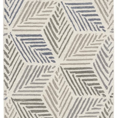 Karari Hand Hooked Wool Rug | Blue