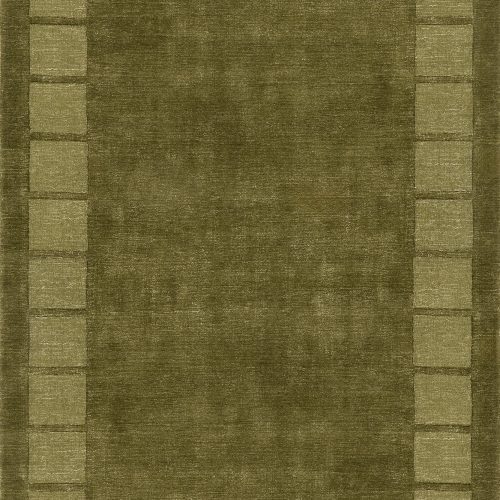 Isolated view of Verdant Green Rectangle Petra High-Low Wool-Blend Rug, showcasing its design