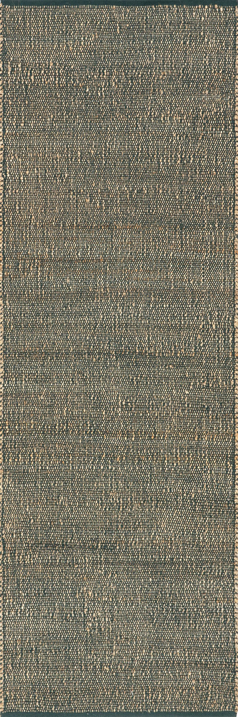 c39c54a738b15f8205099c0455be657de136557c Isolated view of Green Runner Perfect Handwoven Jute-Blend Rug, showcasing its design