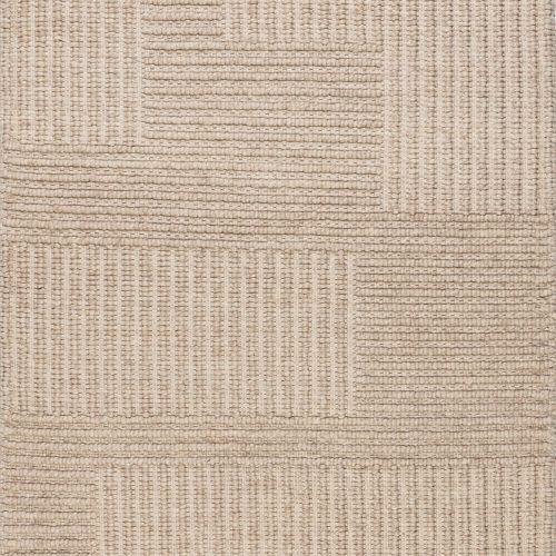 Isolated view of Beige Rectangle Skye Modern High-Low Rug, showcasing its design