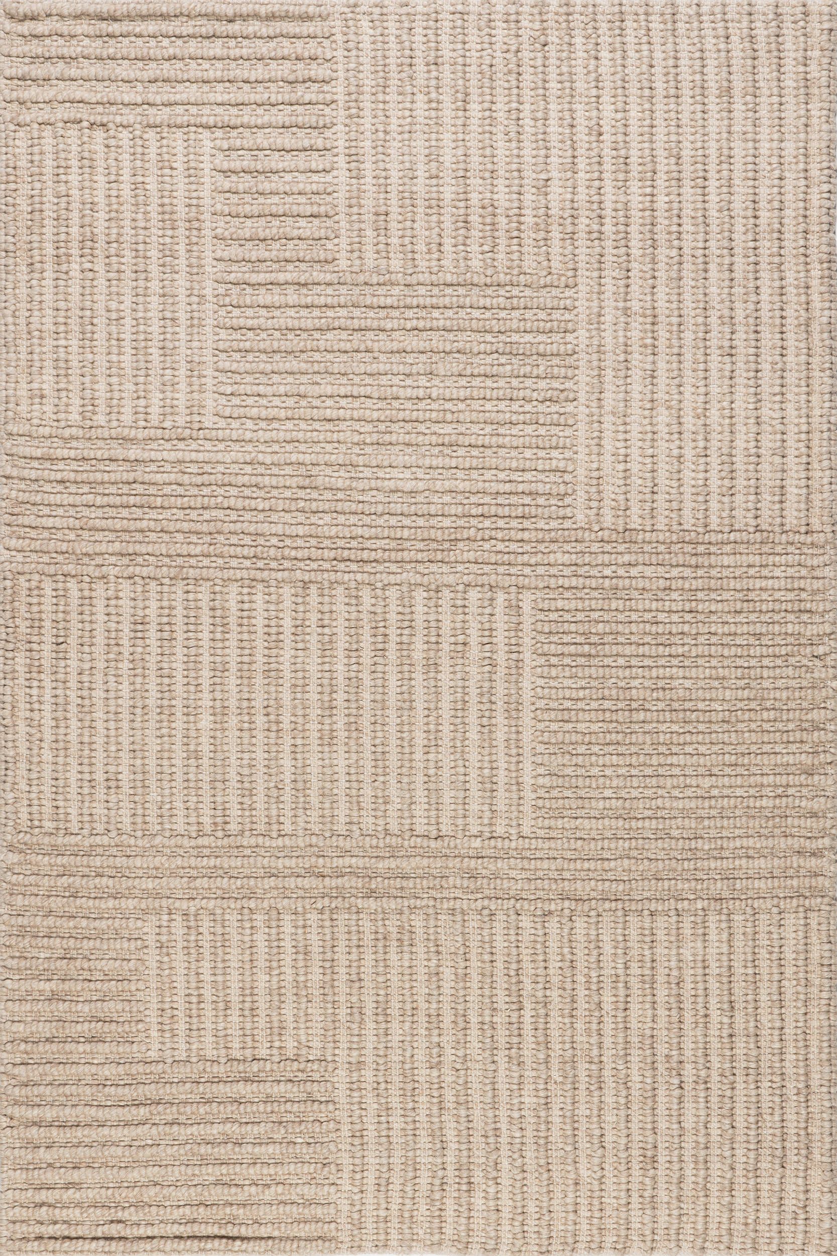 c416d60c75c81d24757fccbbcae58b3fa5bf74b2 Isolated view of Beige Rectangle Skye Modern High-Low Rug, showcasing its design