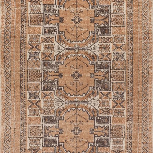 Ardin Vintage Handmade Cotton Rug | Brown