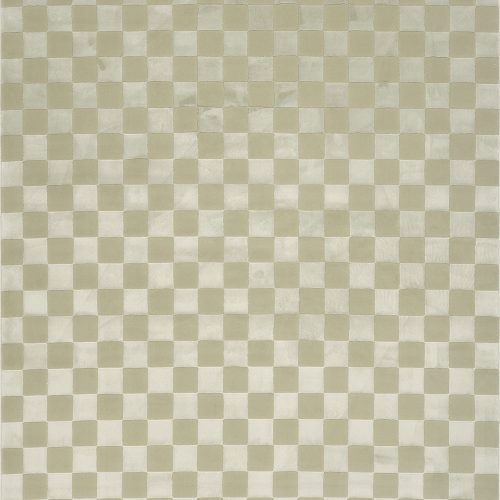 Isolated view of Light Green Rectangle Cape May Plush Textured Washable Rug, showcasing its design
