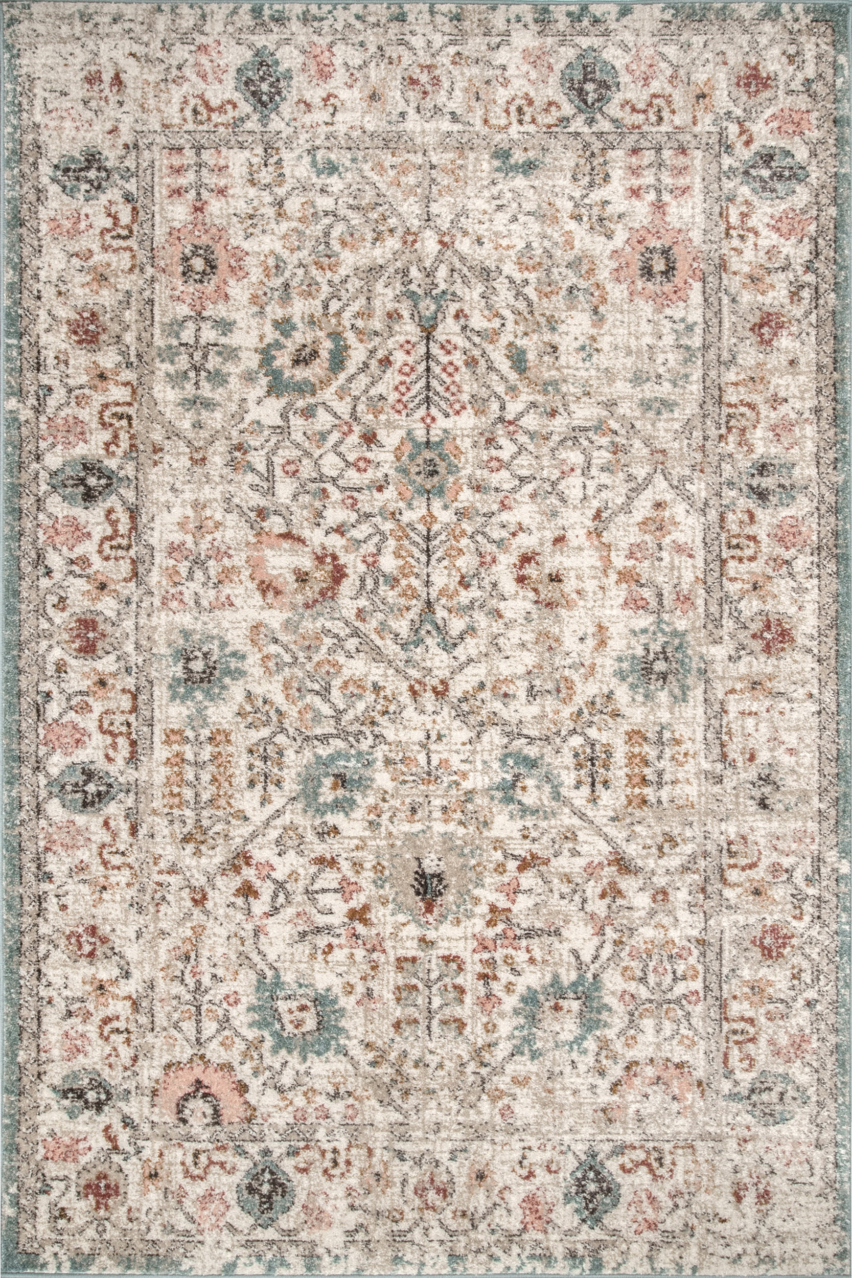 c8a44fb7c28ae5153dea231e61258b97b443cba6 Isolated view of Beige Rectangle Native Collage Rug, showcasing its design