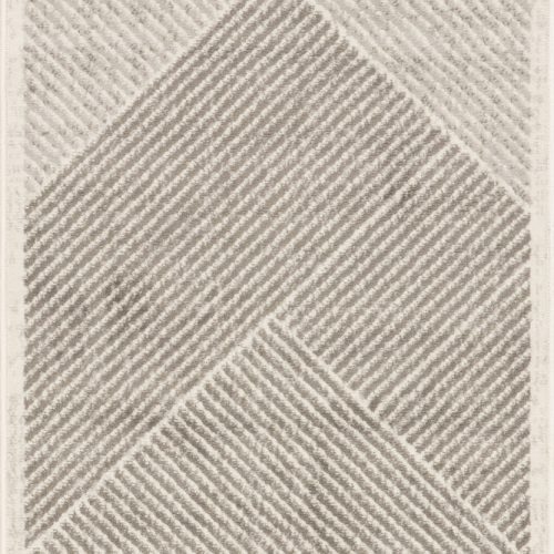 Isolated view of Grey Runner Mae Traverse Stripes Rug, showcasing its design