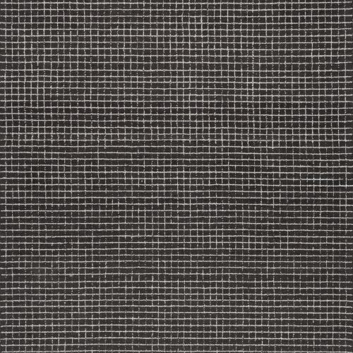 Isolated view of Charcoal Rectangle Melrose Checked Rug, showcasing its design