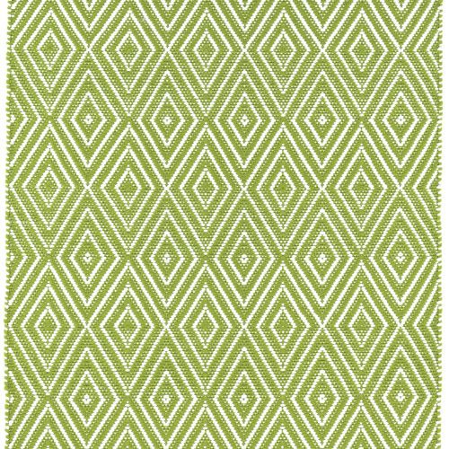 Diamond Handwoven Indoor/Outdoor Rug | Sprout/White